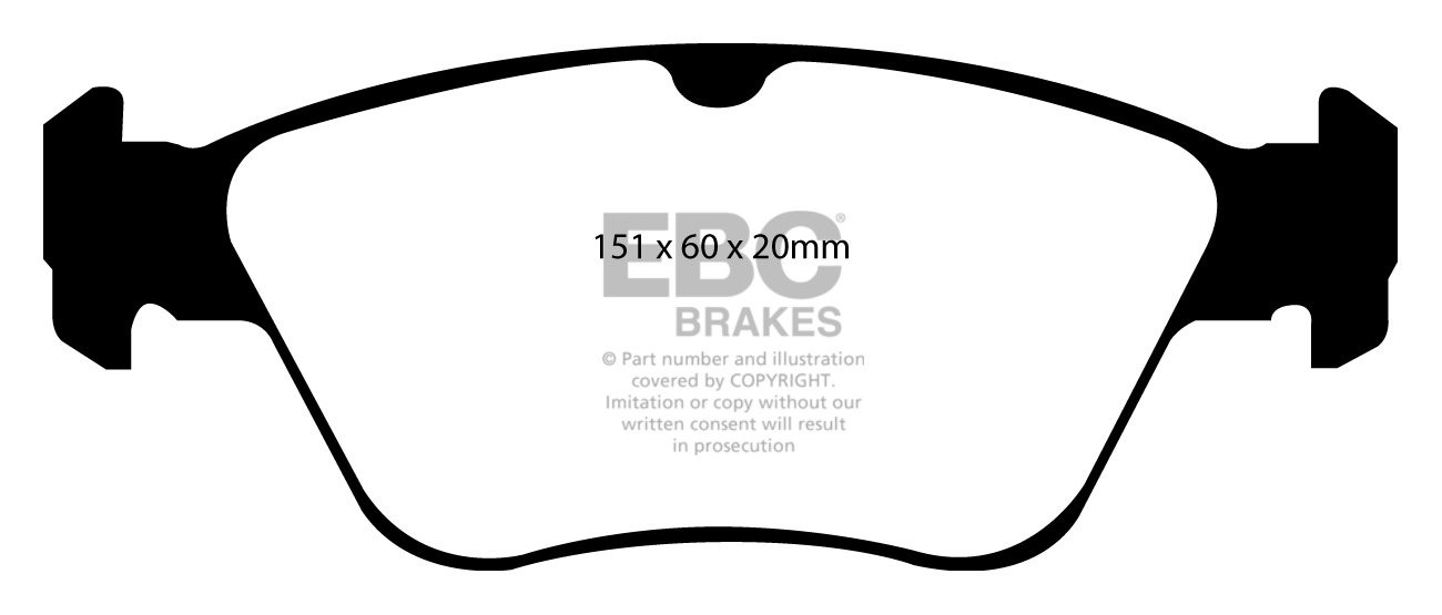 EBC Brakes MERCEDES C-Class (W202) C240 95-96 Remblokken voorzij