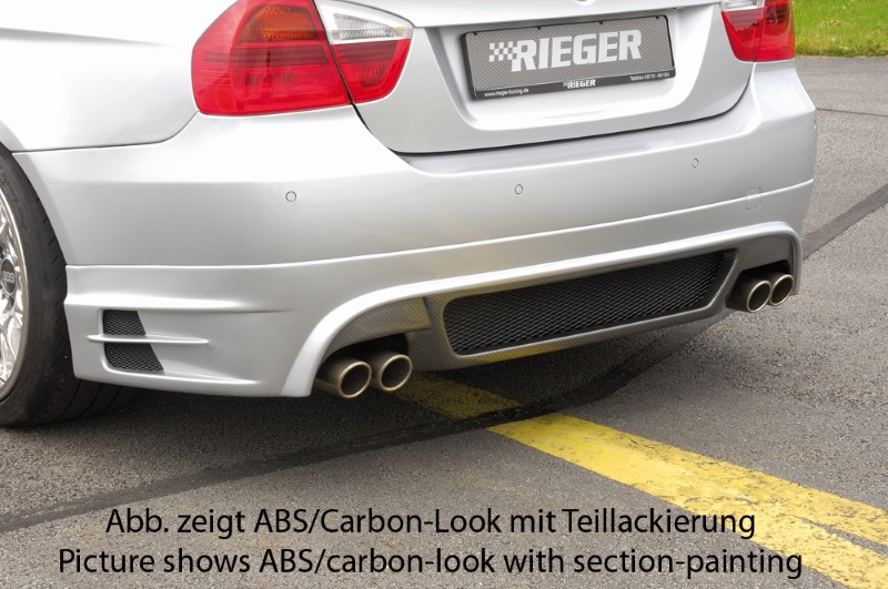 Achterbumper Diffuser Carbon BMW E90 Sedan Rieger