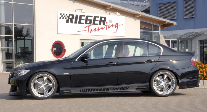 Achterbumper Diffuser passend voor BMW E90 Sedan Rieger