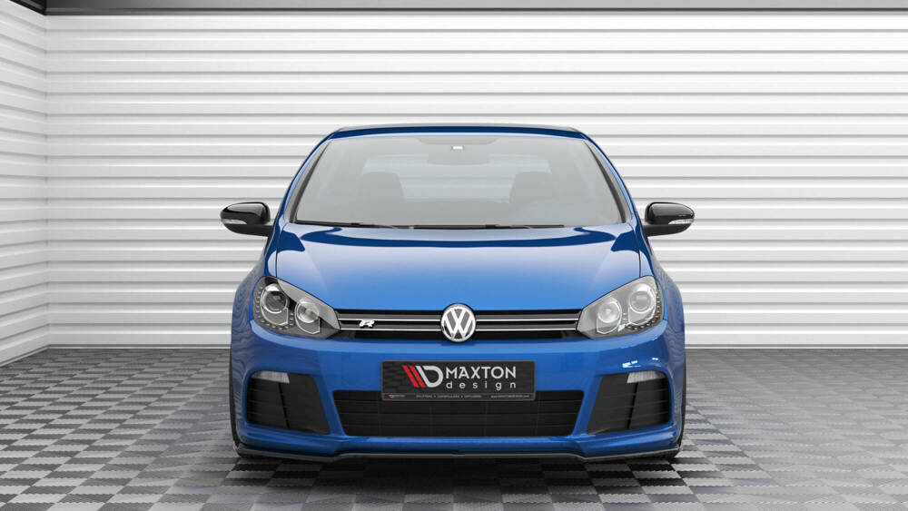 Voorspoiler VW Golf 6 R Glans Zwart V.2