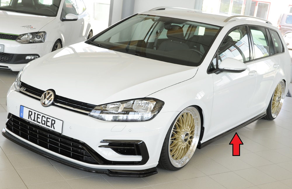 Zijskirts Seat Golf 7 (10.12-12.16) – glans zwart