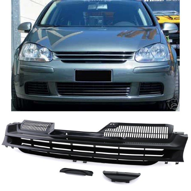 Grill passend voor VW Golf V Zonder Logo