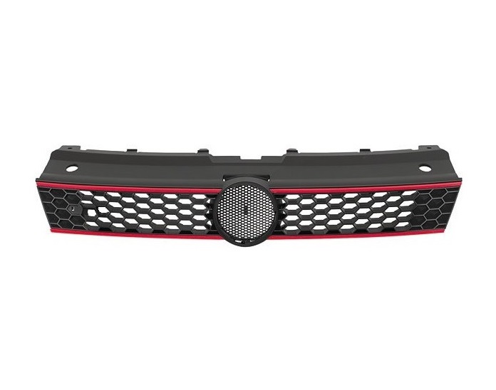 Grill passend voor VW Polo 6C GTI Rode bies
