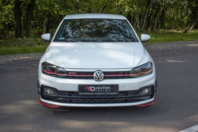 Voorspoiler passend voor VW Polo MK6 GTI Glans Zwart