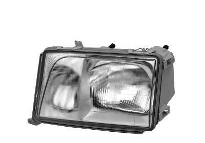 koplamp, Hella, H4+H3, pneum verstelb, met wit knipperlicht, lin