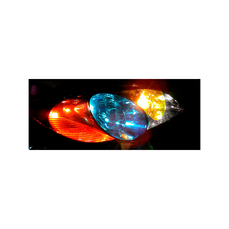 Koplamp-/achterlicht folie - Geel - 1000x30 cm