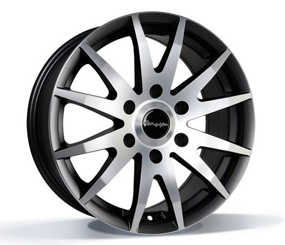 Tomason TN1F 7,5x17 5x118 ET64 Black matt polished Velgen