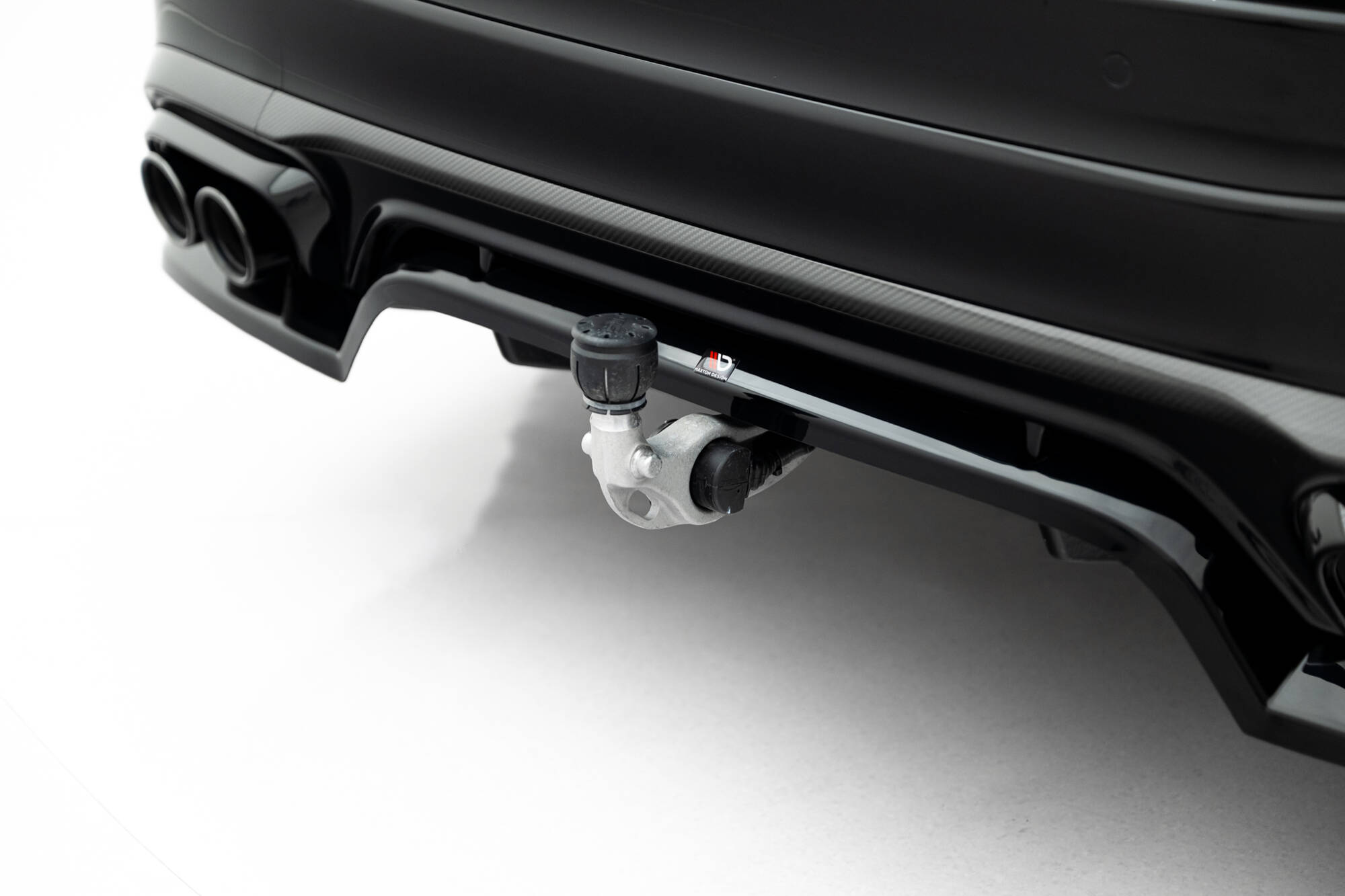 Achter Diffuser passend voor Mercedes-AMG GLC 43 X254 Maxton Glanzend zwart