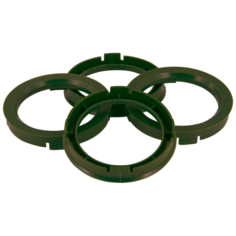 Set TPI Centreerringen - 72.5->65.1mm - Olive Groen