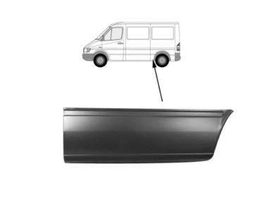 aansluitstuk, 112cm, links Mercedes Sprinter, 1995-2006