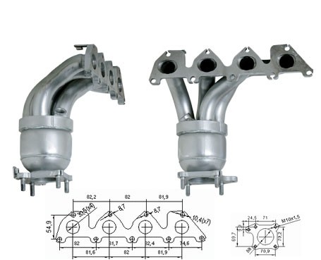 Seat CORDOBA 1.4i 16V 1390 cc 55 Kw / 75 cv BBY Magnaflow CAT Bo