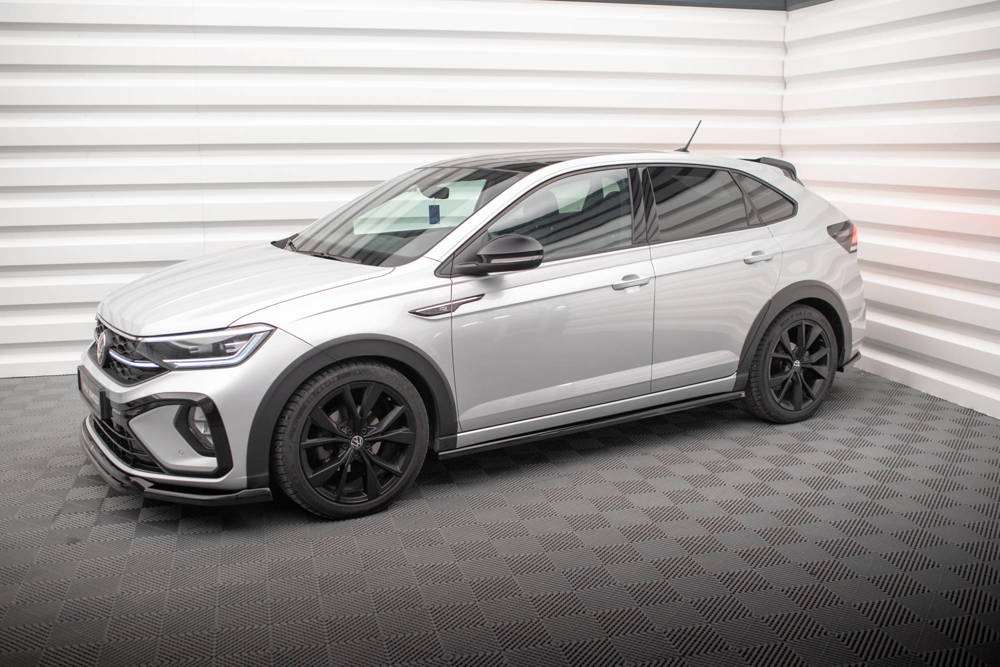 Zijskirts passend voor Volkswagen Taigo R-Line Maxton Glans Zwart