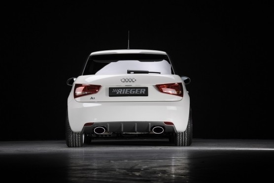 Rieger Achterbumper Diffuser passend voor Audi A1 8X 2010-2014 Carbon