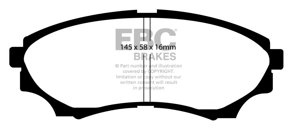 EBC Brakes Mazda BEDRIJFSWAGEN BT-50 3.0 TD 4WD 2008-.. Remblokk