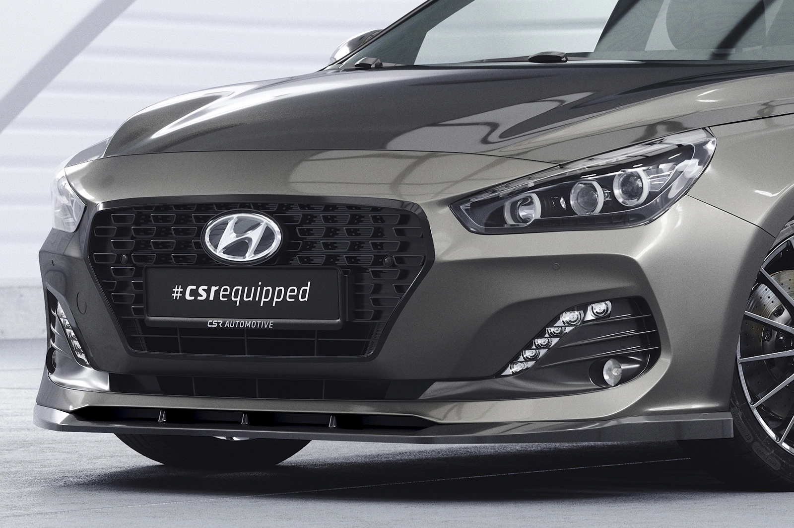 Voorspoiler Hyundai i30 (PD) glans zwart 2018–05/2020