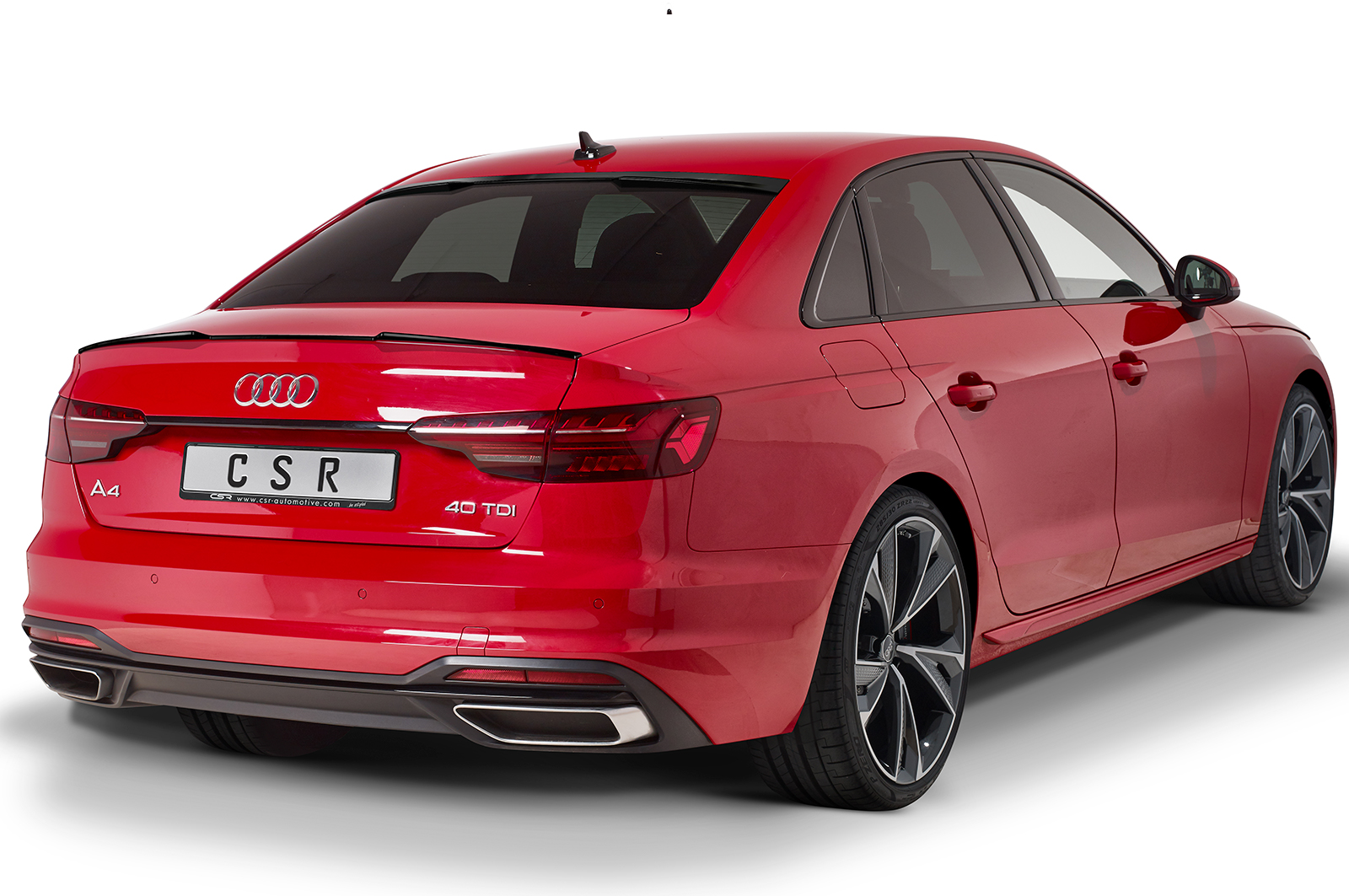 Spoiler passend voor Audi A4/S4 B9 (8W) CSR Glans Zwart