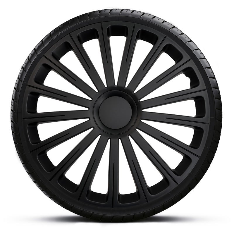 4-Delige Wieldoppenset Radical 16-inch zwart