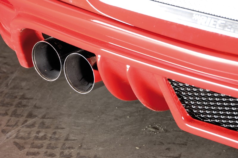 Achterbumper Diffuser met uitsparing voor enkele einddemper links Opel As