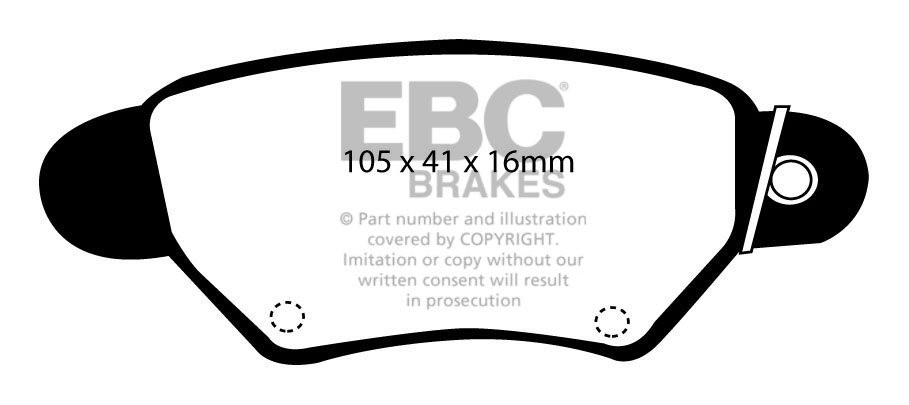 EBC Brakes VAUXHALL (OPEL) Astra 1.8 2001-2005 Remblokken achter