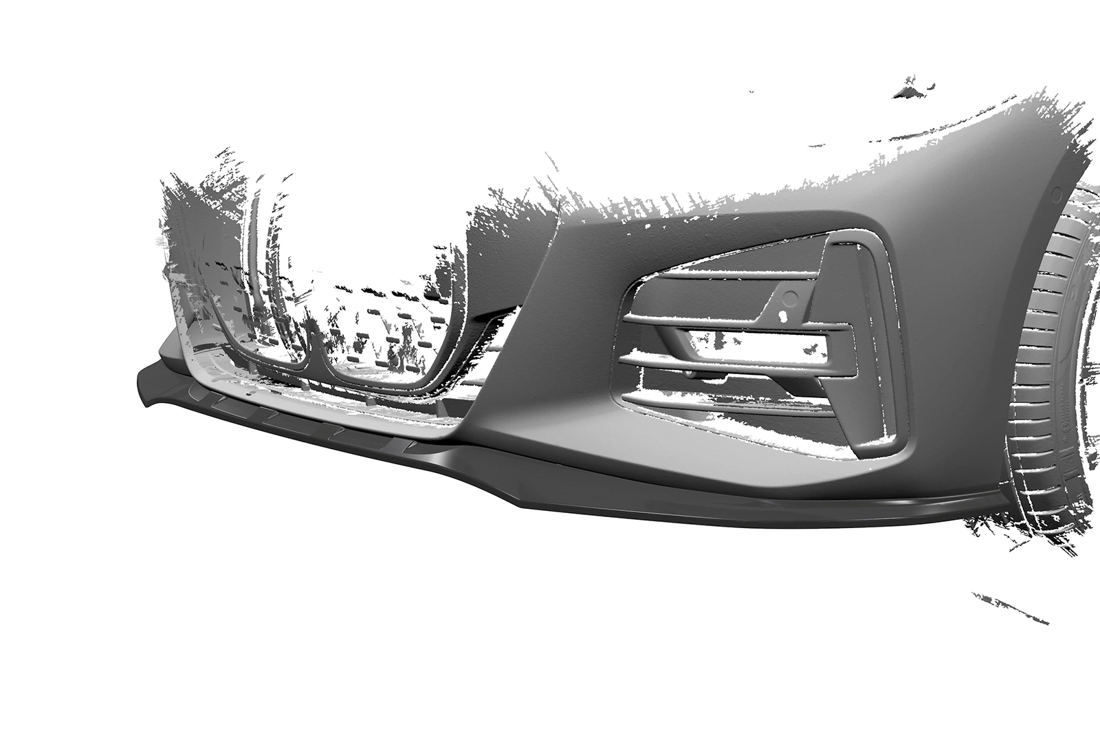 Voorspoiler passend voor BMW 4 Serie (G22/G23) M-Pakket en M440i – CSR Automotive