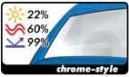 Raamband Tintvisor CFC chrome-style 0.19x150cm