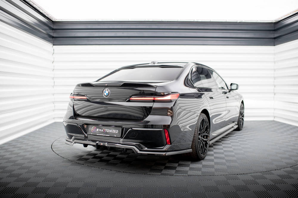 Spoiler passend voor BMW 7 Serie G70 M Pakket & M760E Maxton Glans Zwart