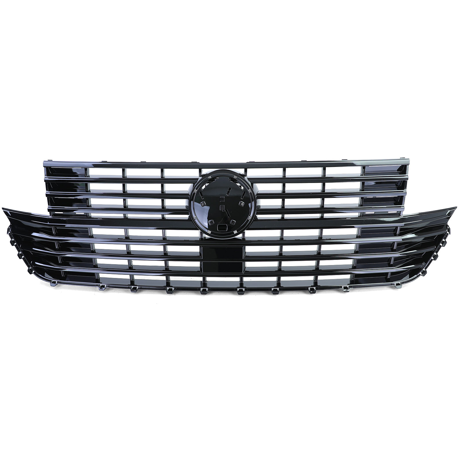 Grill passend voor VW T6.1 Bus Multivan Facelift 19-23 Glans Zwart