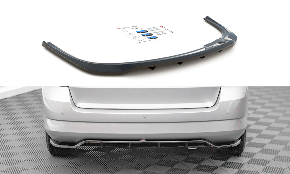 Diffuser Skoda Fabia MK3 Glans Zwart Maxton
