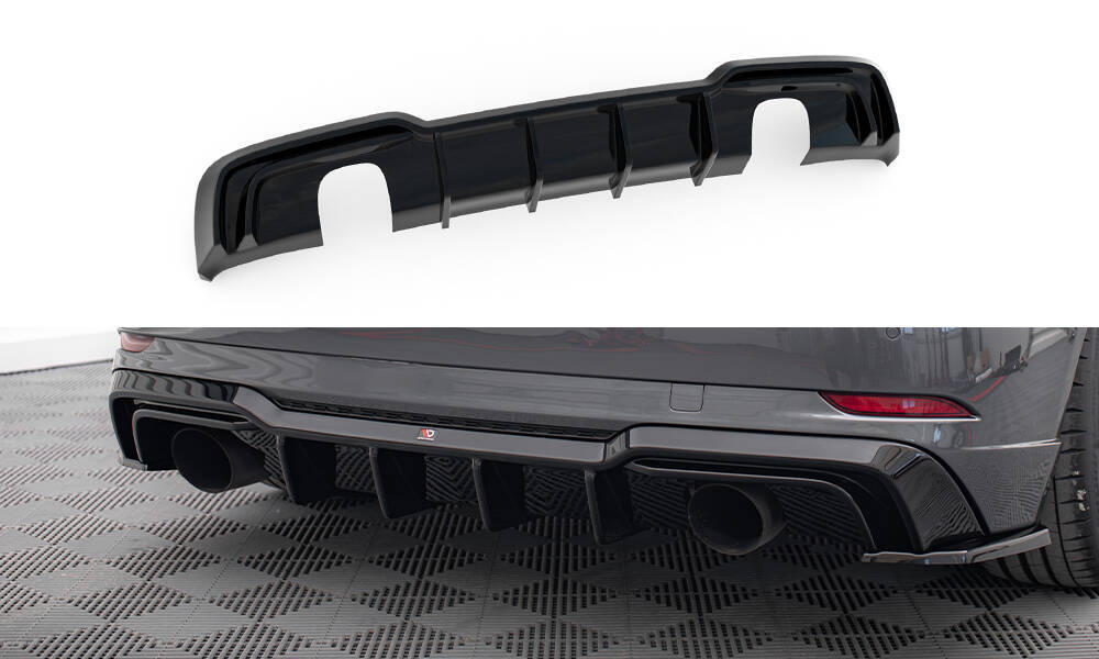 Achter Diffuser passend voor Audi A3 S-line Sportback 8v Facelift