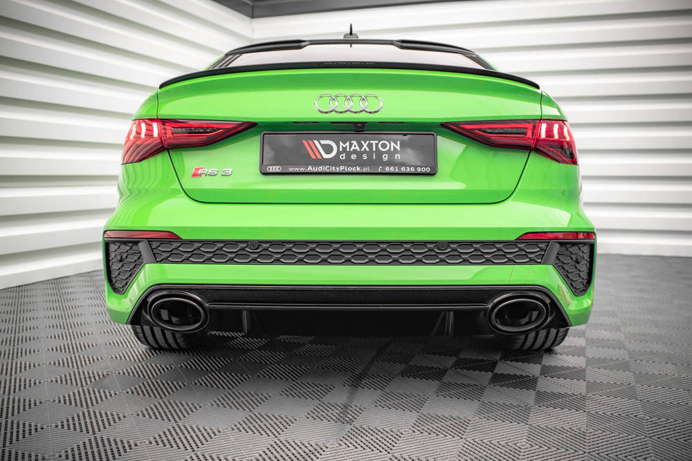Diffuser passend voor Audi RS3 8Y Maxton Glans Zwart