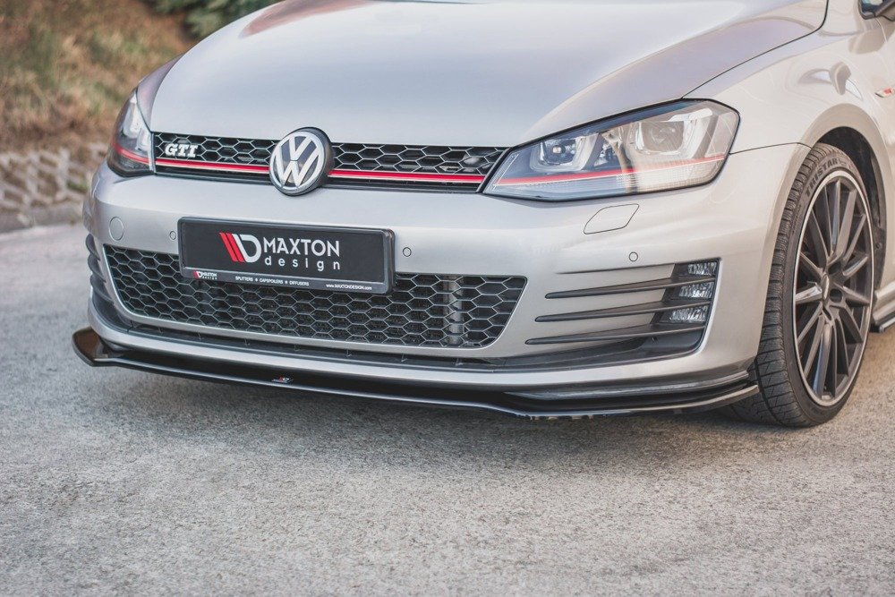 Voorspoiler passend voor VW Golf 7 GTI Glans Zwart