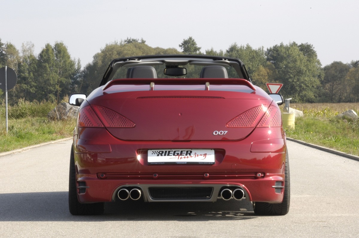 Achterbumper Diffuser Carbon diffuser-look Peugeot 307 CC Rieger