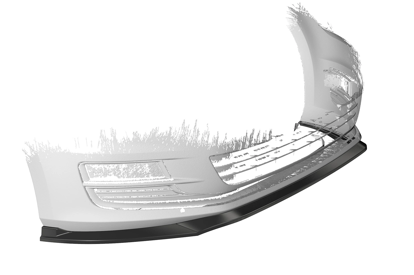 Voorspoiler passend voor VW Golf 7 Glans Zwart (08/2012 - 2017, pre-Facelift) van CSR Automotive