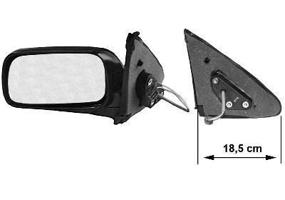 spiegel, 3 drs, elektr verstelb, links Nissan Almera, 1995-2000,