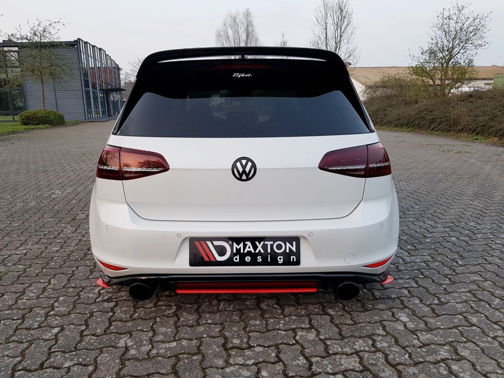 Diffuser passend voor VW Golf 7 GTI Clubsport Glans Zwart