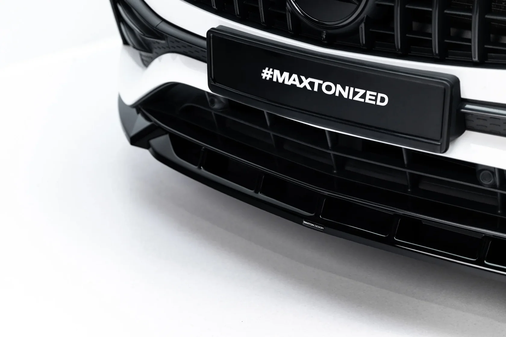 Voorspoiler passend voor Mercedes-AMG GLA 35 H247 Glans Zwart