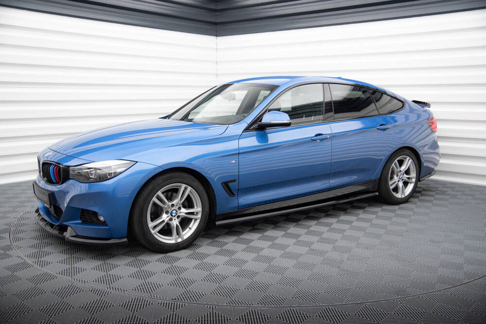 Zijskirts passend voor BMW 3 Serie M Pakket GT F34 FL Maxton Glans Zwart