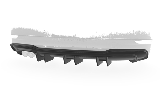 Diffuser passend voor Audi A3 / S3 8V Limo / Cabrio