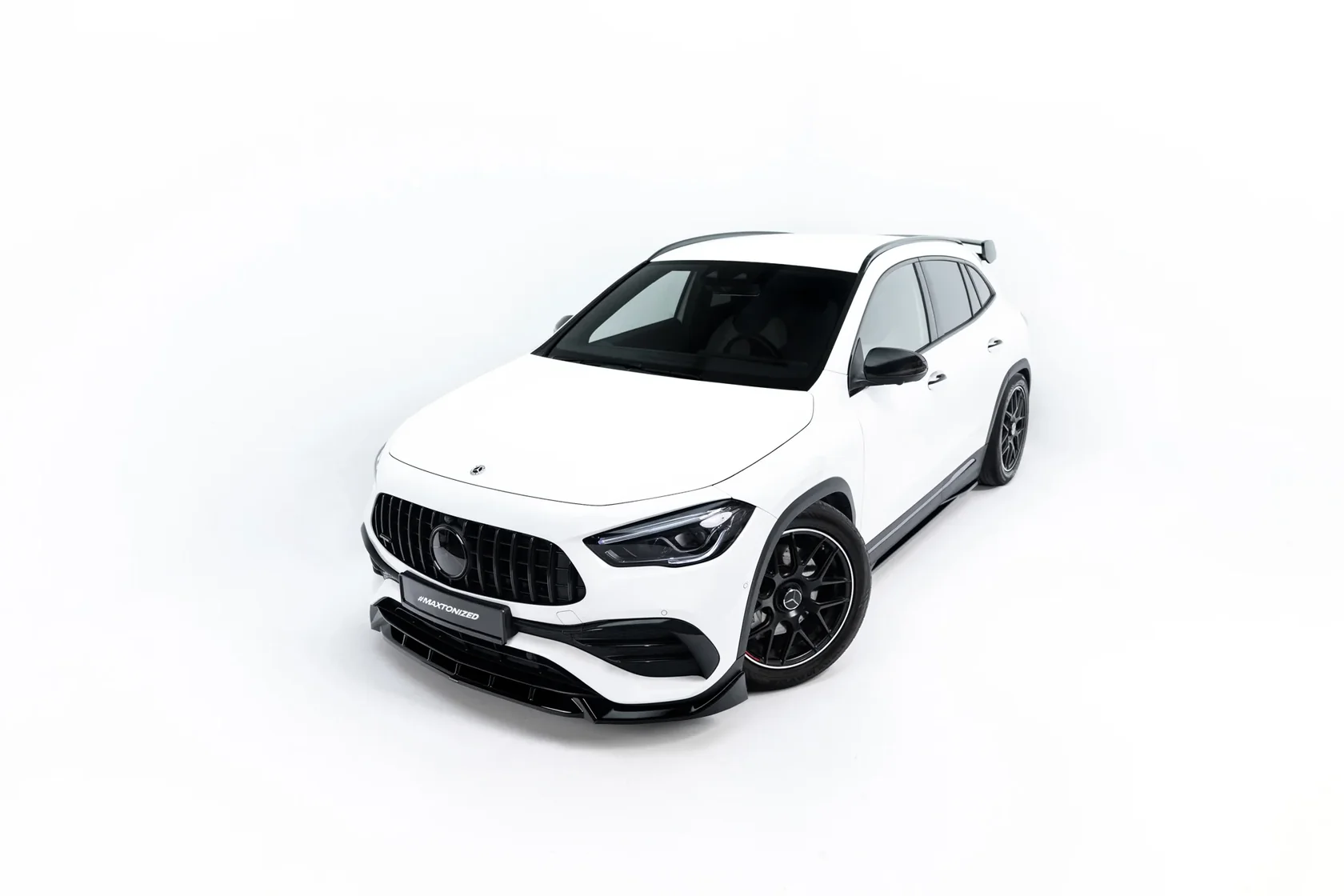 Voorspoiler passend voor Mercedes-AMG GLA 35 H247 Glans Zwart