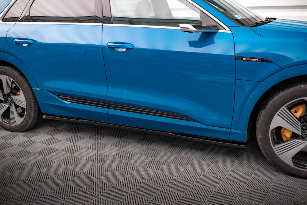 Zijskirts passend voor Audi E-Tron Maxton Glans Zwart