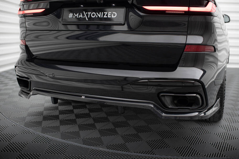 Diffuser passend voor BMW X7 M-Pack G07 FL Maxton Glans Zwart