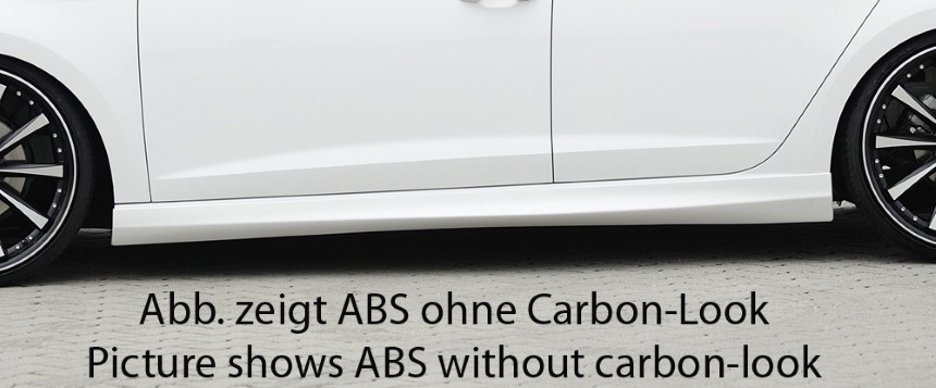 Zijskirts passend voor VW Golf 7 Rieger carbon-look