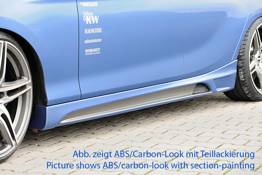 Zijskirts passend voor BMW 1 serie Rieger