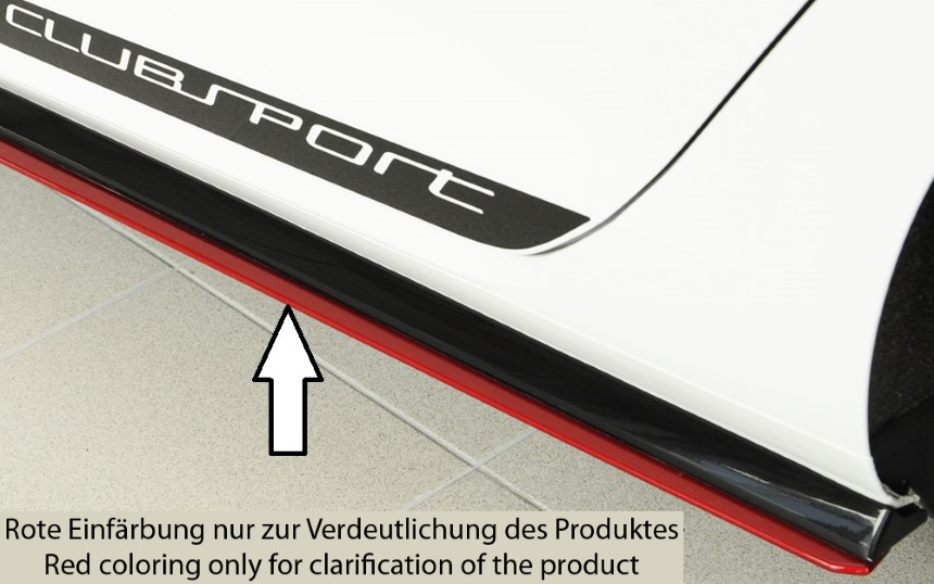 Zijskirts passend voor VW Golf 7 GTI Clubsport/R-line Rieger