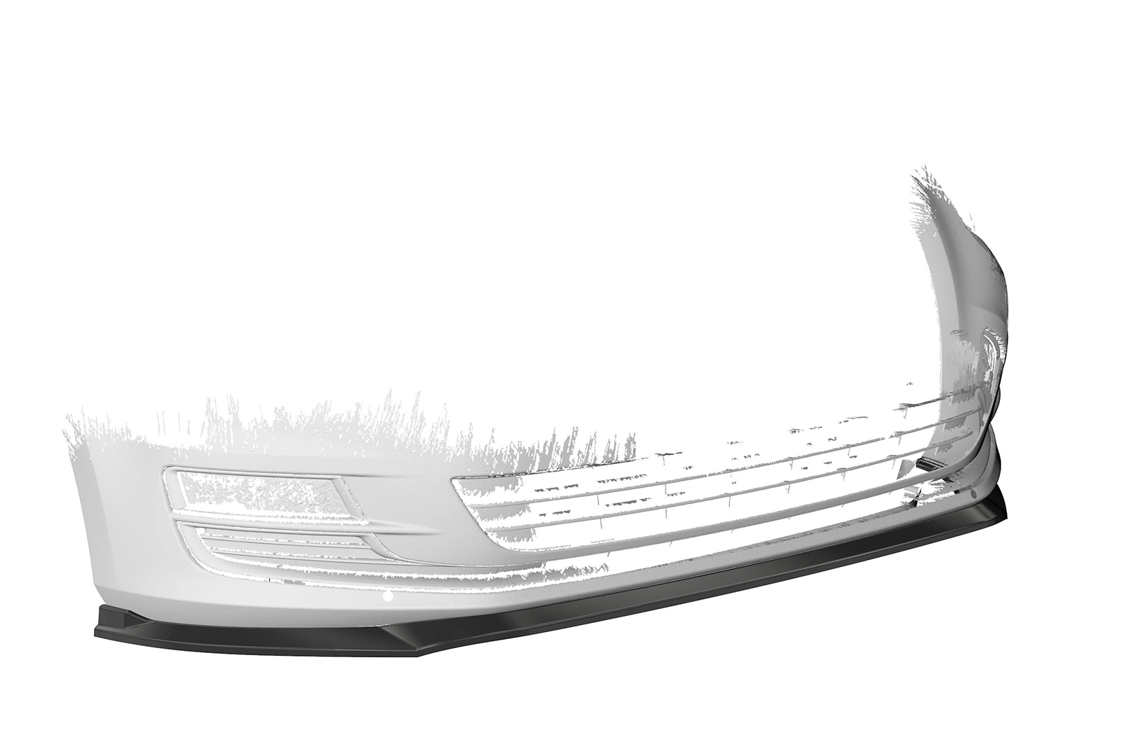 Voorspoiler passend voor VW Golf 7 Glans Zwart (08/2012 - 2017, pre-Facelift) van CSR Automotive