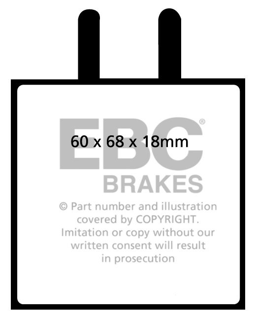 EBC Brakes ASTON MARTIN DB4 GT Zagato 3.7 61-63 Remblokken voorz