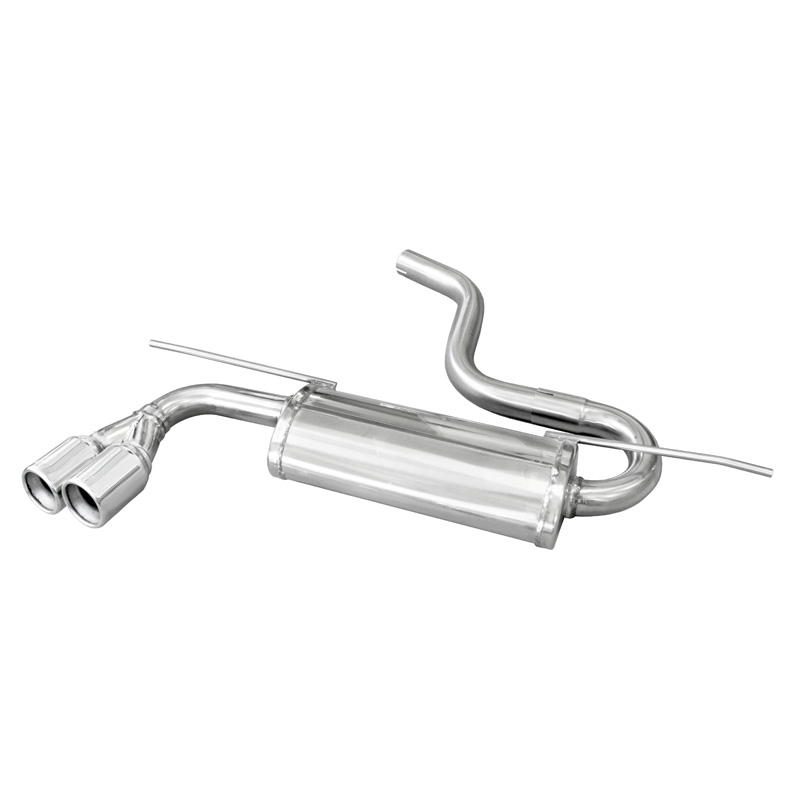100% RVS Sportuitlaat  Volkswagen Golf VII 1.4 TSI 140-150pk 2013- 2x80mm