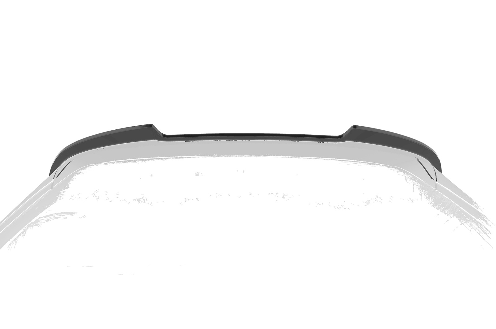 Spoiler passend voor Mercedes Benz B-Klasse W247 CSR glans Zwart