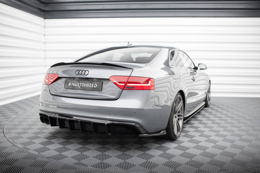 Achter Diffuser passend voor Audi A5 S-line Coupe / Sportback 8t Facelift (Single Side Dual Exhaust Version)
