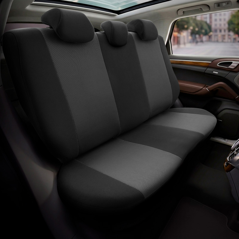 otoM Universele Stoffen Stoelhoezenset 'SelectedFit Pro' Zwart - 11-delig - geschikt voor Side-Airbags